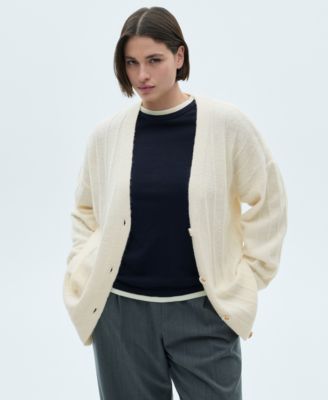 MANGO Women's Buttoned Long Cardigan