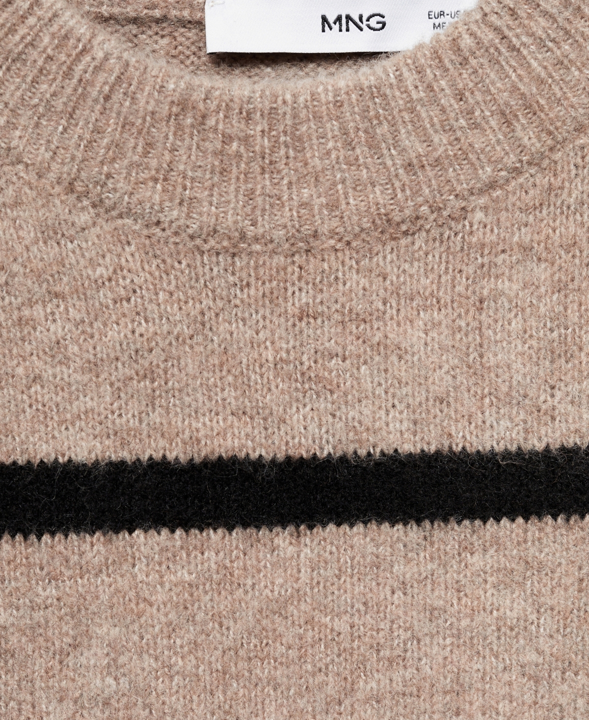 Mango Women's Knit Striped Sweater