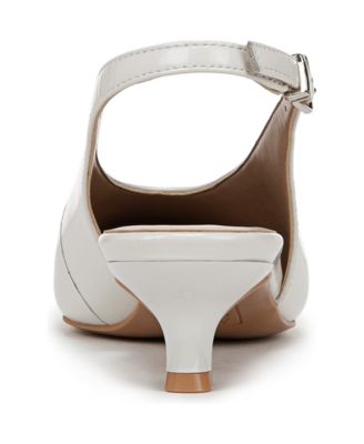 Women's Nicolette Pointed Toe Kitten Heel Slingback Pumps