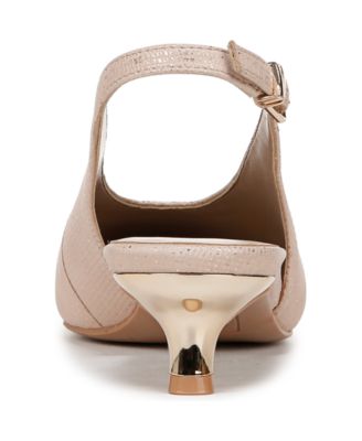 Women's Nicolette Pointed Toe Kitten Heel Slingback Pumps