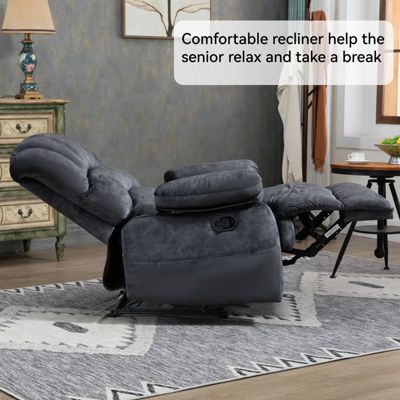 Large Size Recliner Chair In Fabric For Living  Room