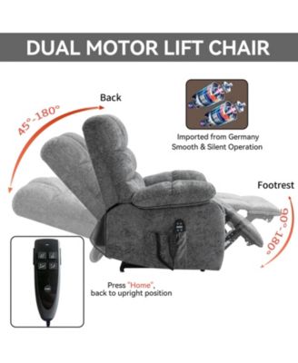 Lift Recliner Chair Heat Massage Dual Motor Infinite