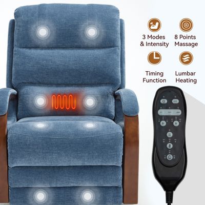 Power Lift Recliner Chair - Dual Motor with Heat Massage