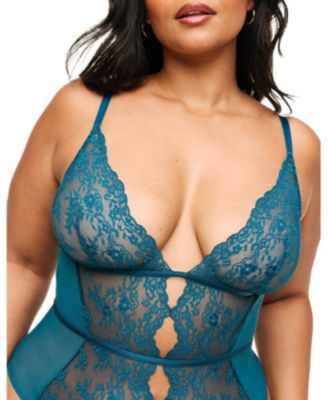 Plus Size Rosie Crotchless Bodysuit Lingerie