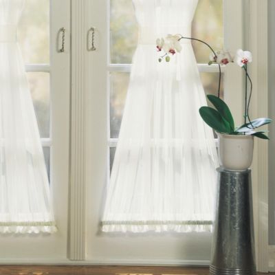 Sheer Voile Rod Pocket Door Curtain Panel