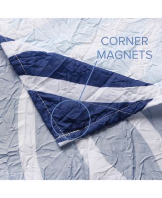 Leaf Medallion Textured Fabric Shower Curtain, 72"X72"