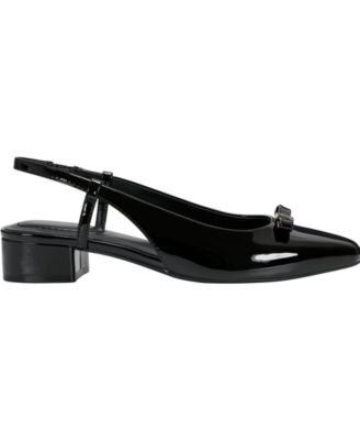 Women's Andies Bow Block Heel Slingback Pumps