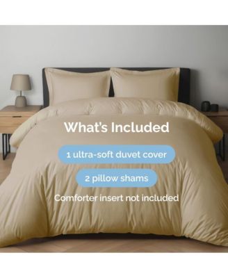 Premium Microfiber Duvet Cover Set, Full