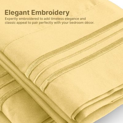 4 Piece Microfiber Sheet Set - Queen