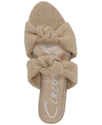 Marissa Knotted Flat Slide Sandals