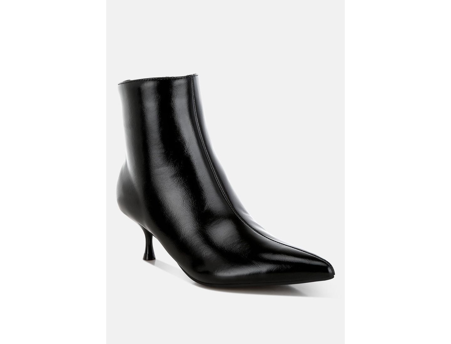 Женские ботинки London Rag Thymus Kitten Heel, цвет: Чёрная искусственная кожа — фото 1