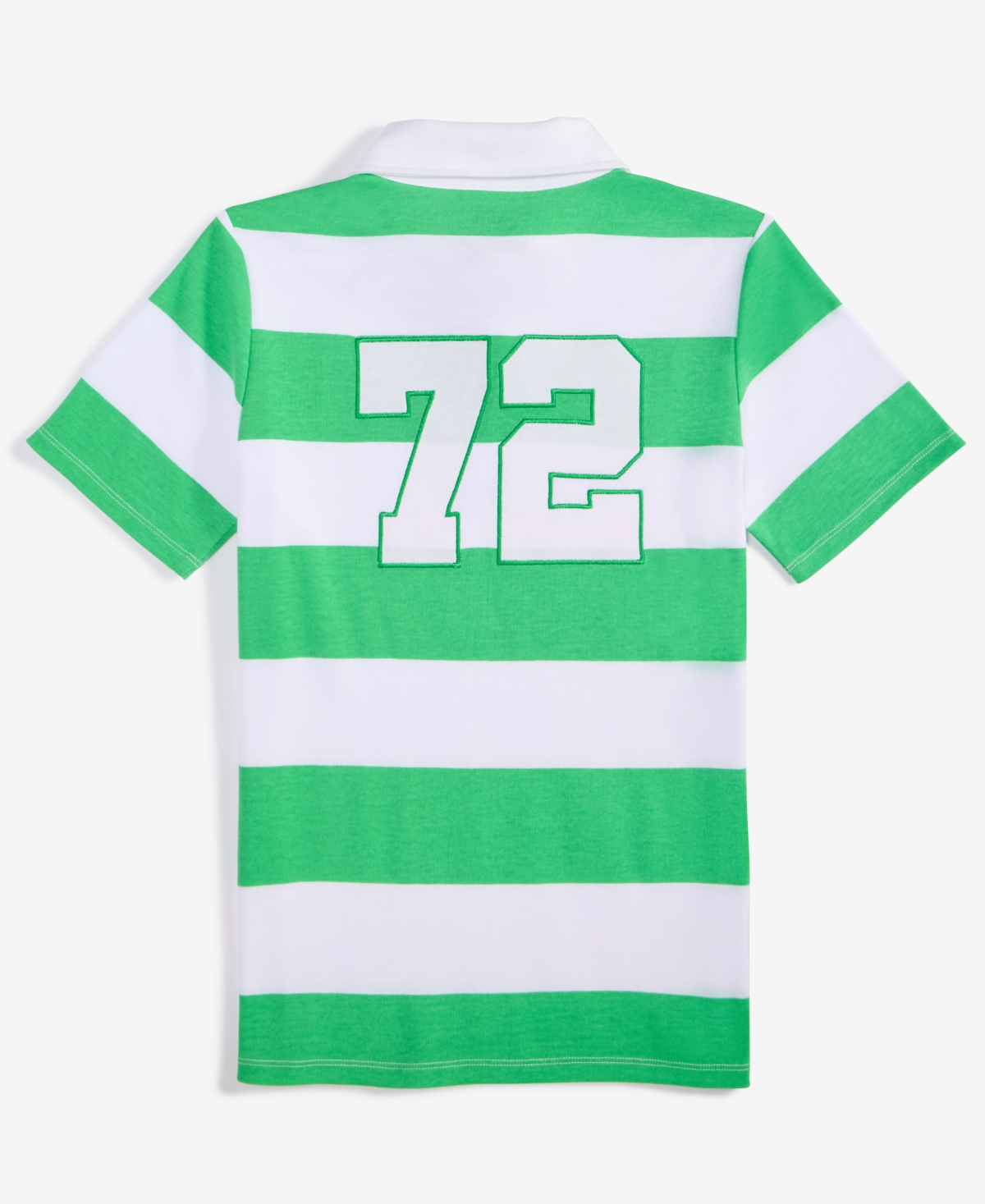 Macy's Epic Threads Little Boys Rugby Stripe Polo Shirt, Exclusively At  In Green Flas