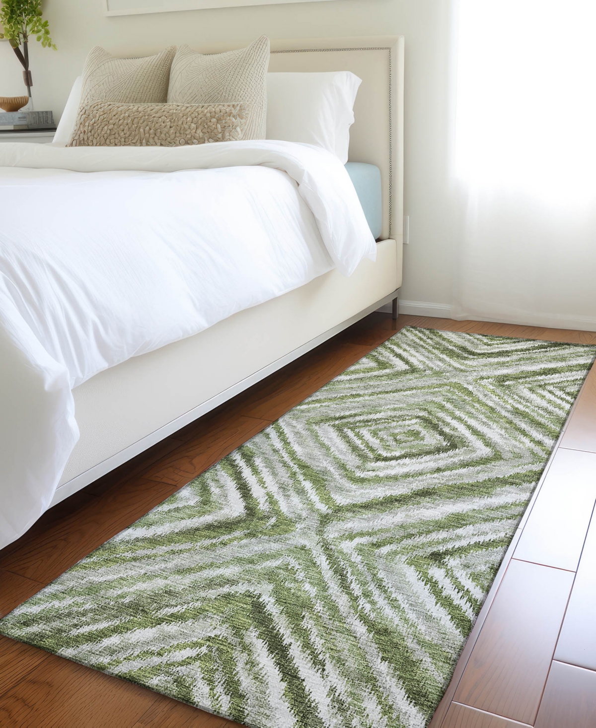 Addison Chantille Acn781 2'3''x7'6'' Runner Area Rug In Sage