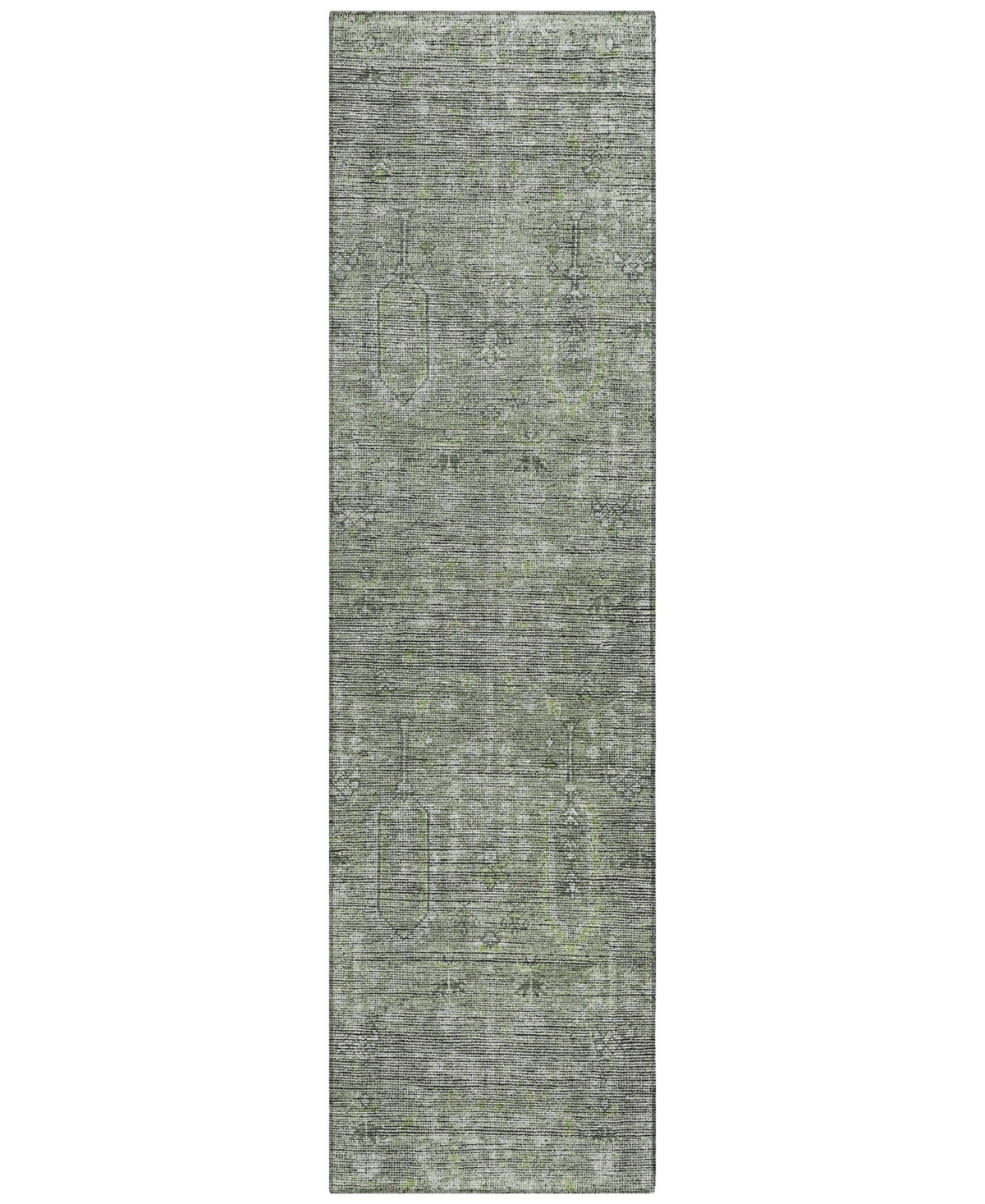 Addison Chantille Acn790 2'3''x7'6'' Runner Area Rug In Green