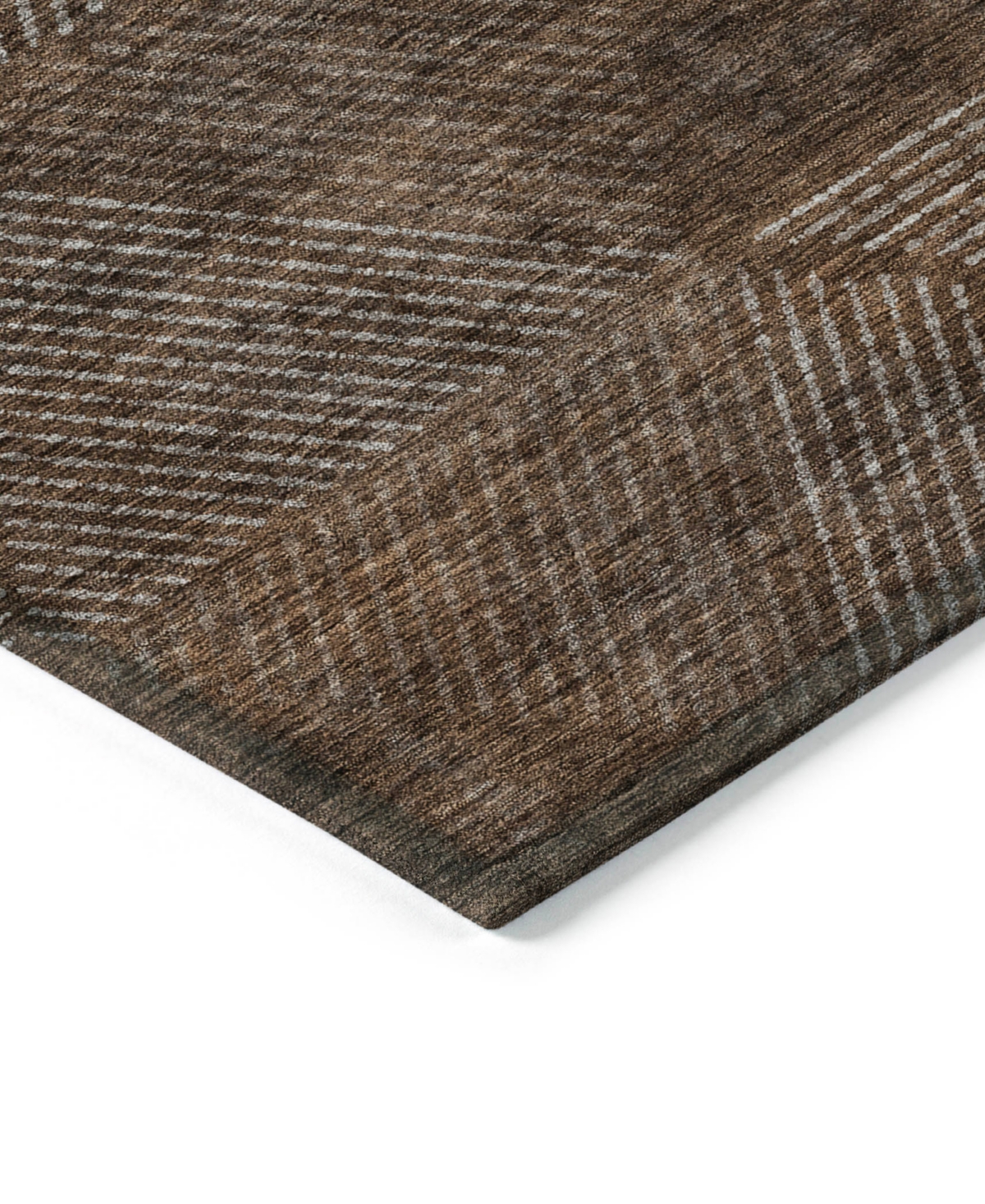 Addison Chantille Machine Washable Acn777 2'6''x3'10'' Area Rug In Brown