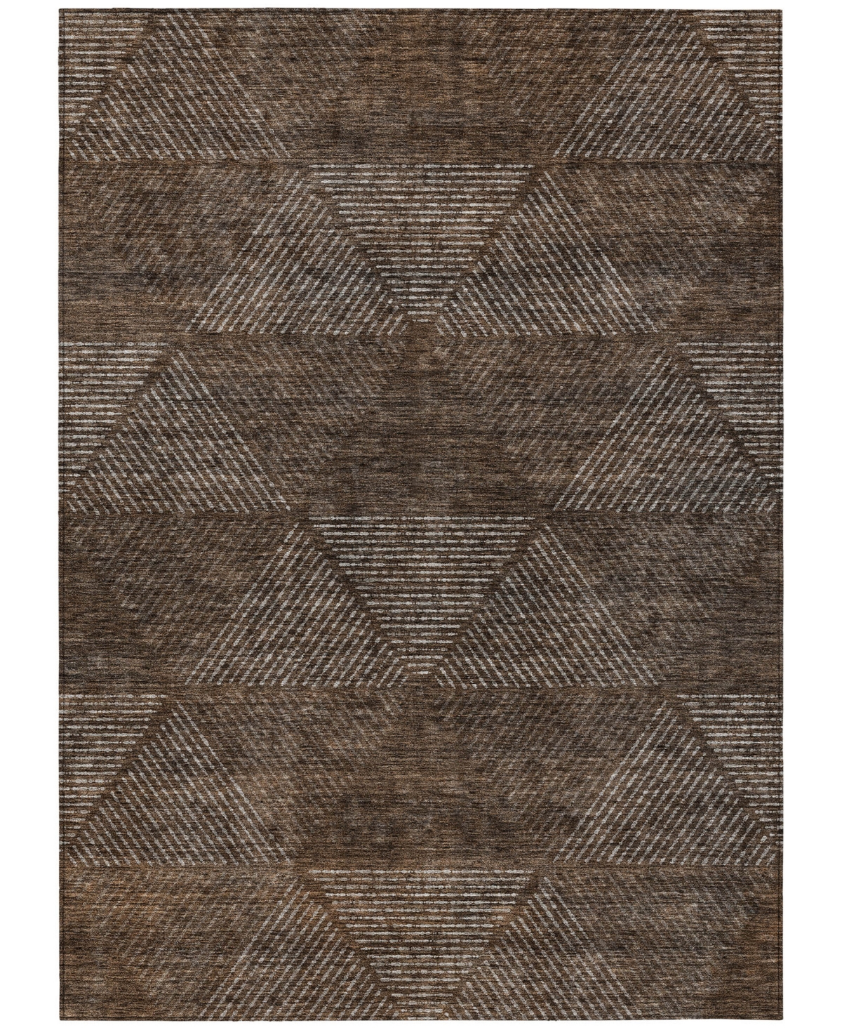 Addison Chantille Acn777 5'x7'6'' Area Rug In Brown