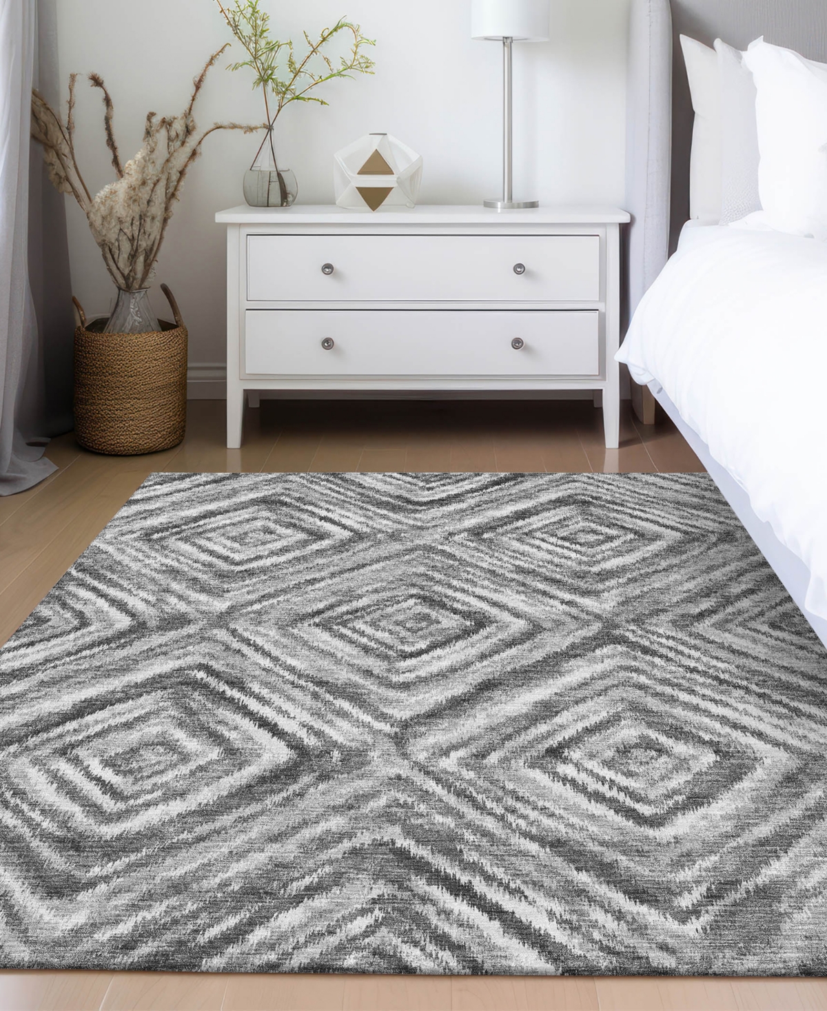 Addison Chantille Acn781 5'x7'6'' Area Rug In Gray