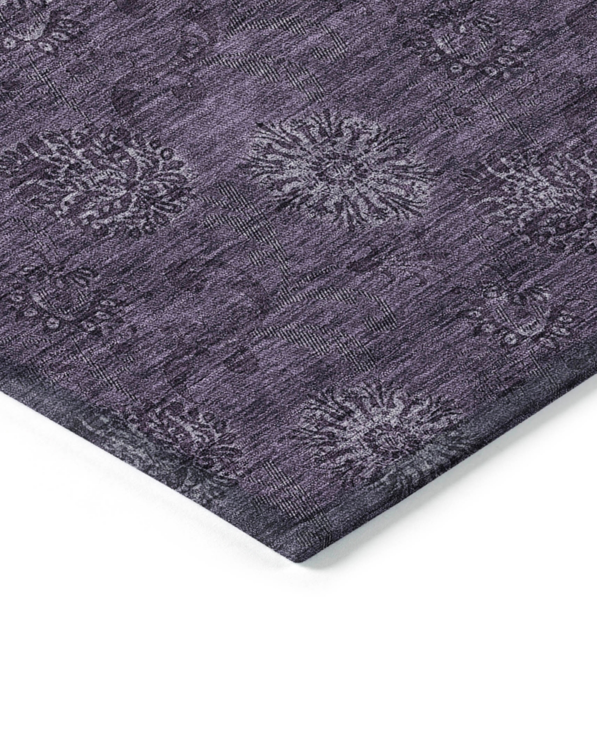 Addison Chantille Acn788 5'x7'6'' Area Rug In Eggplant