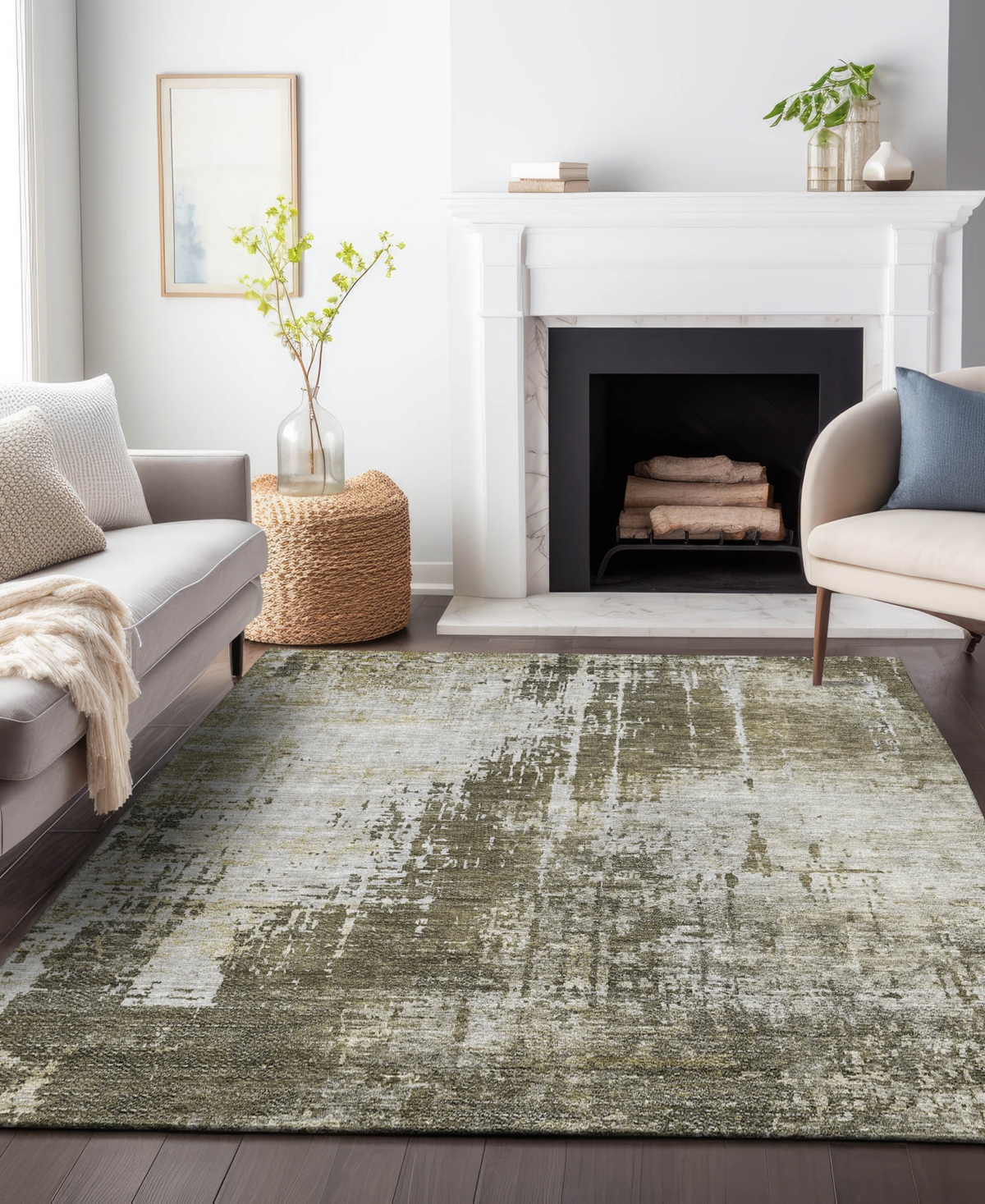 Addison Chantille Acn796 8'x10' Area Rug In Brown