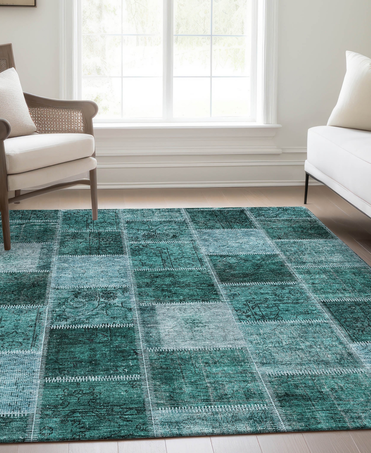 Addison Chantille Acn772 9'x12' Area Rug In Teal