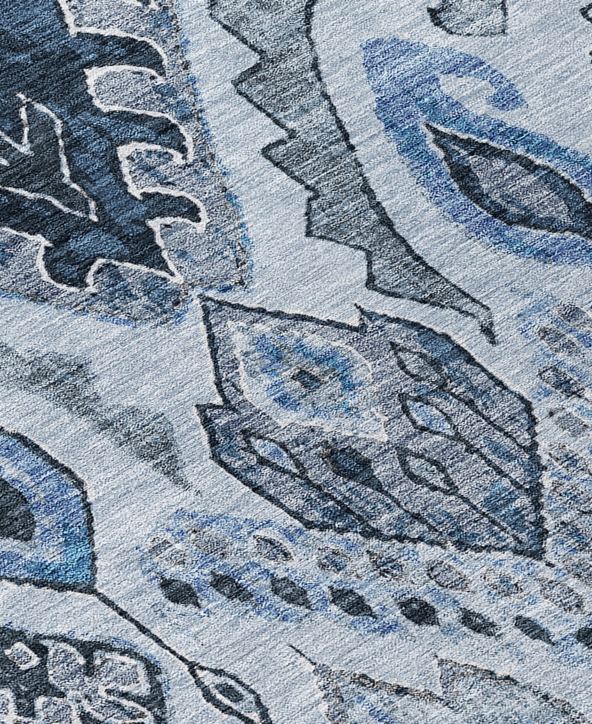 Shop Addison Chantille Machine Washable Acn775 9'x12' Area Rug In Blue