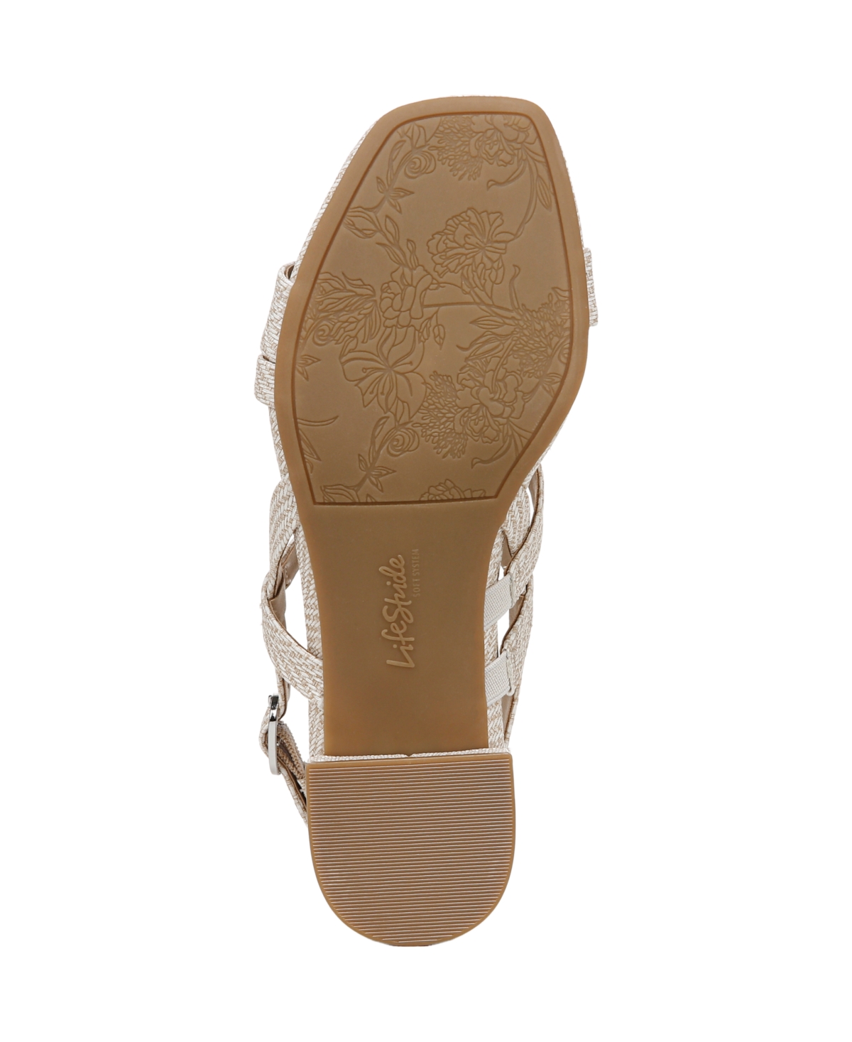LIFESTRIDE WOMEN'S JANET SQUARE OPEN TOE SLINGBACK DRESS SANDALS 