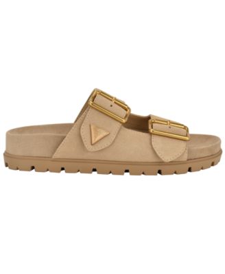 Women's Fasten Double-Buckle Footbed Sandals