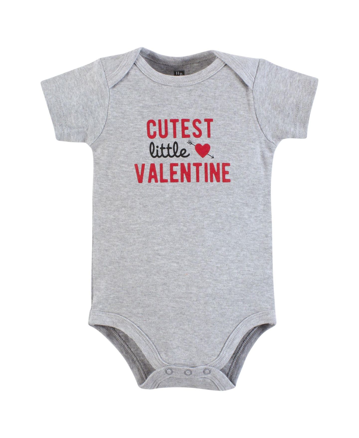 Детский комплект Hudson Baby унисекс: два боди и брюки в тон, цвет: Cutest Valentine — фото 3