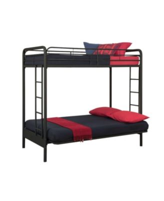 Twin over Full Futon Bunk Bed Sleeper Sofa in Metal