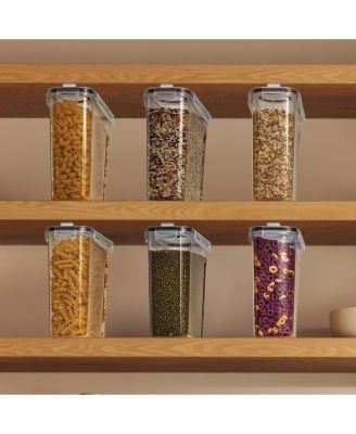 6 Pack (2L/8.4 Cups) Airtight Food Storage Dispensers for Beans, Pasta, Cereals, and More