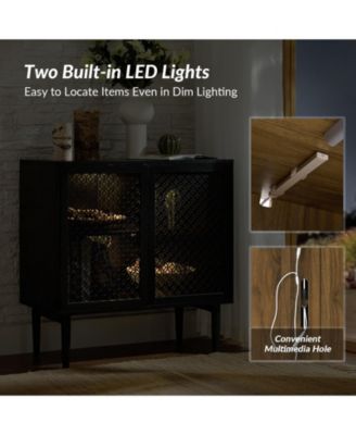 Giovanna Modern 32"Tall 2-Door Accent Cabinet with Adjustable Feet