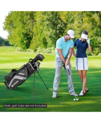 Golf Stand Bag Golf Club Bag w/ 14 Way Top Dividers & 6 Pockets & Carrying Handles
