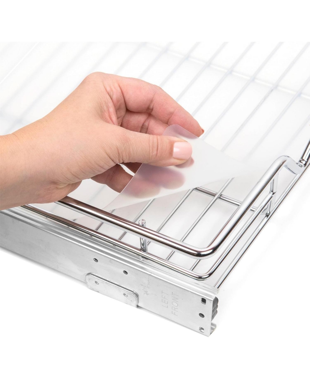Hard Plastic Shelf Liner for Pull Out Shelf - Fits Pull Out Organizers 17" x 21" - Transparent