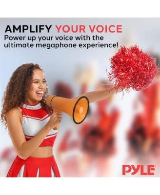 Portable Megaphone with Siren, 20 Watt Power, Aux Input for MP3, Automatic Siren, Lightweight