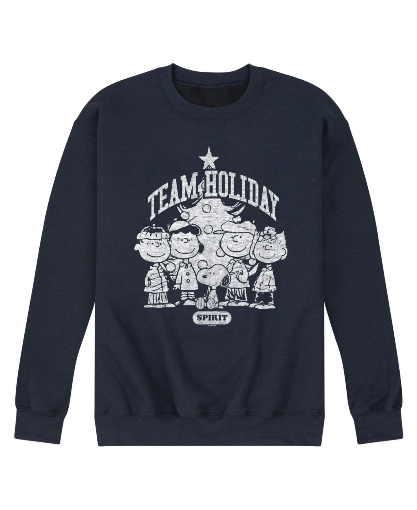 Мужской топ AIRWAVES Peanuts Team Holiday Long Sleeve Fleece, цвет: Синий — фото 1