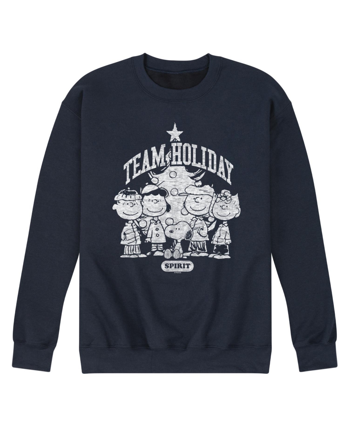 Airwaves Men's Peanuts Team Holiday Long Sleeve Fleece In Blue