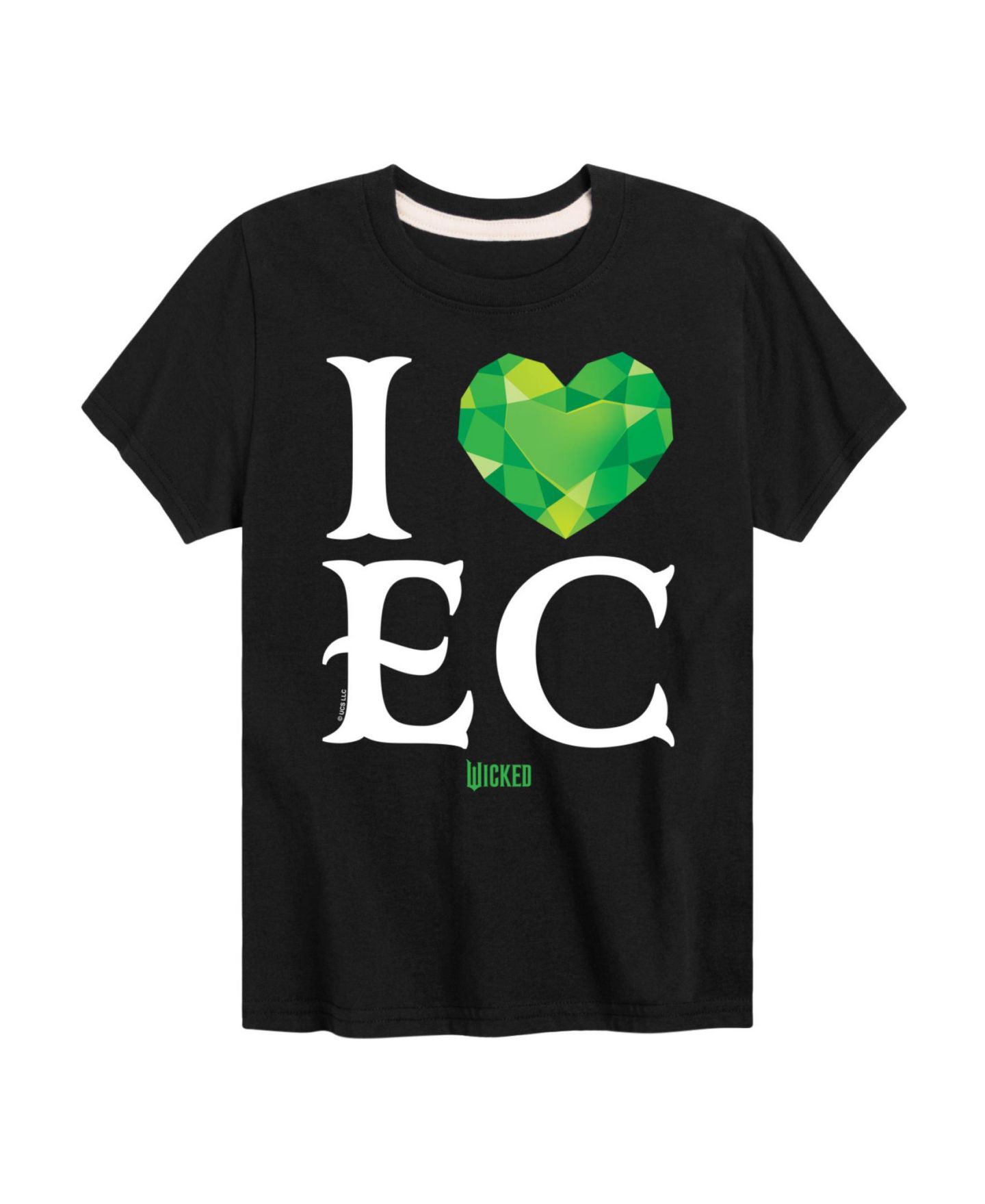 Футболка Wicked I Love EC Graphic для мальчиков, цвет: Чёрный — фото 1