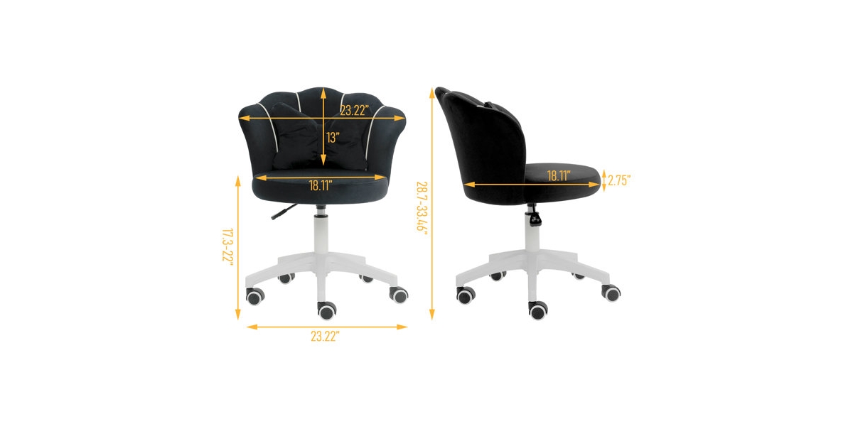 Dyhome Kitchen Chairs Mid-Century Modern Dining Chairs Set of 6, Kitchen Dining Room Chairs