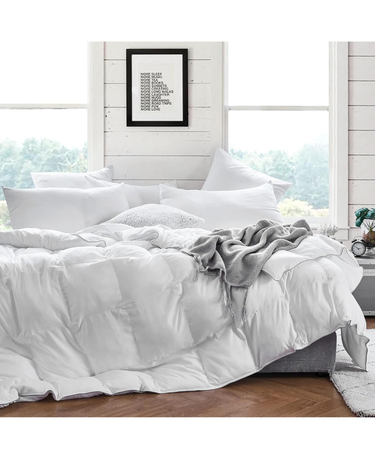 Snorze Cloud Comforter Set - Coma Inducer - White,Twin Xl