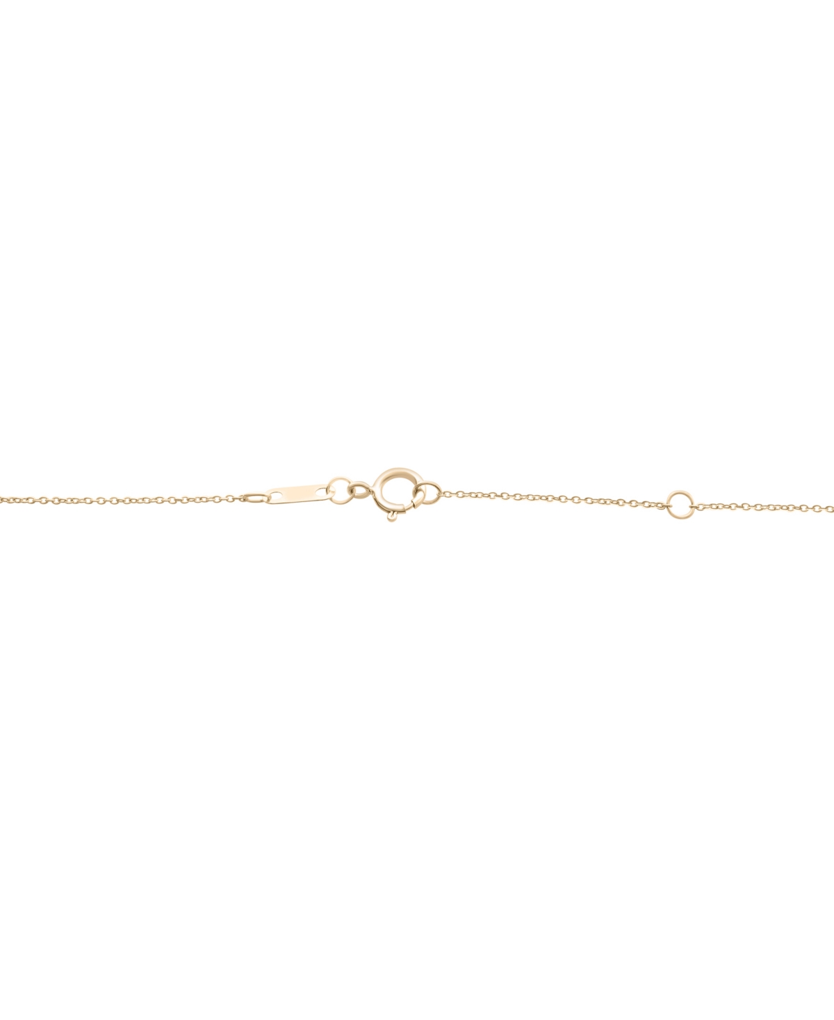 MACY'S DIAMOND DOUBLE HAPPINESS PENDANT 18" NECKLACE (1/4 CT. T.W.) IN 10K YELLOW GOLD, EXCLUSIVELY AT MACY 