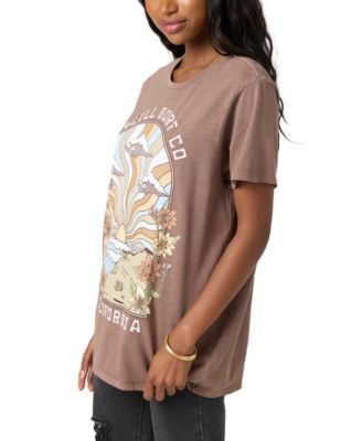 売れ筋商品|||オニール Tシャツ トップス レディース Juniors' Vacay Dreams California Cotton Graphic T-Shirt Peppercorn O'Neill Juniors' Vacay Dreams California Cotton Graphic T
