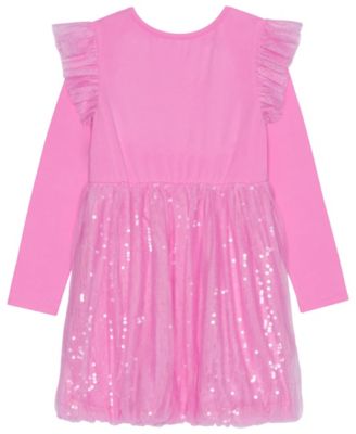Toddler & Little Girls Ariel Smile Long-Sleeve Dress