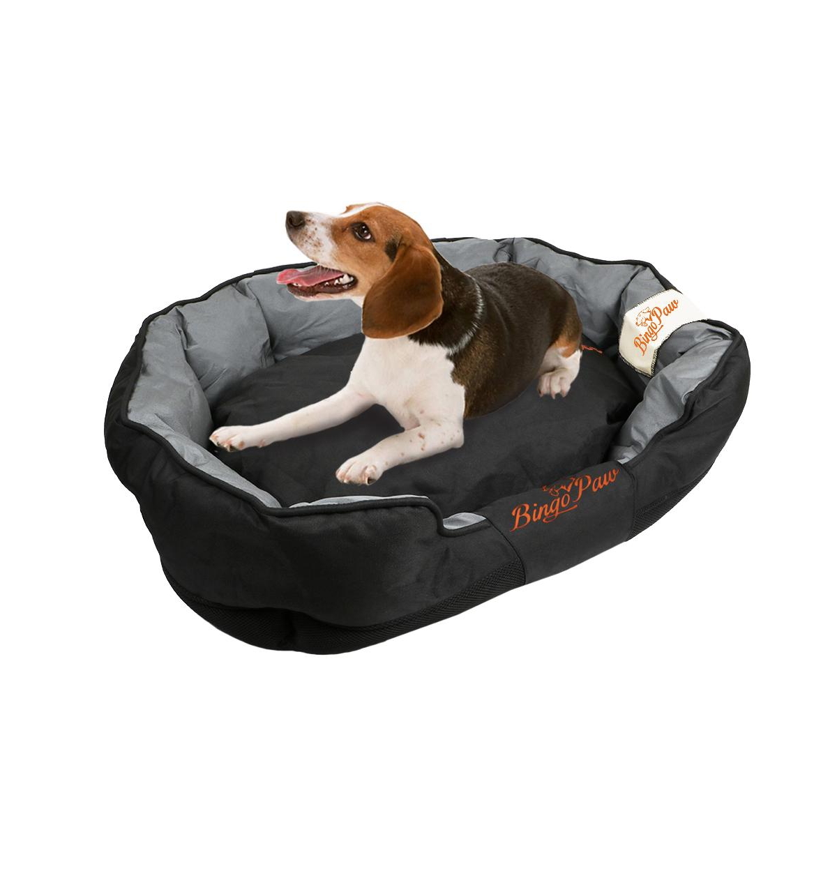 Large Dog Bed Waterproof Sofa Dog Pet Bedding Removable Cushion - Black