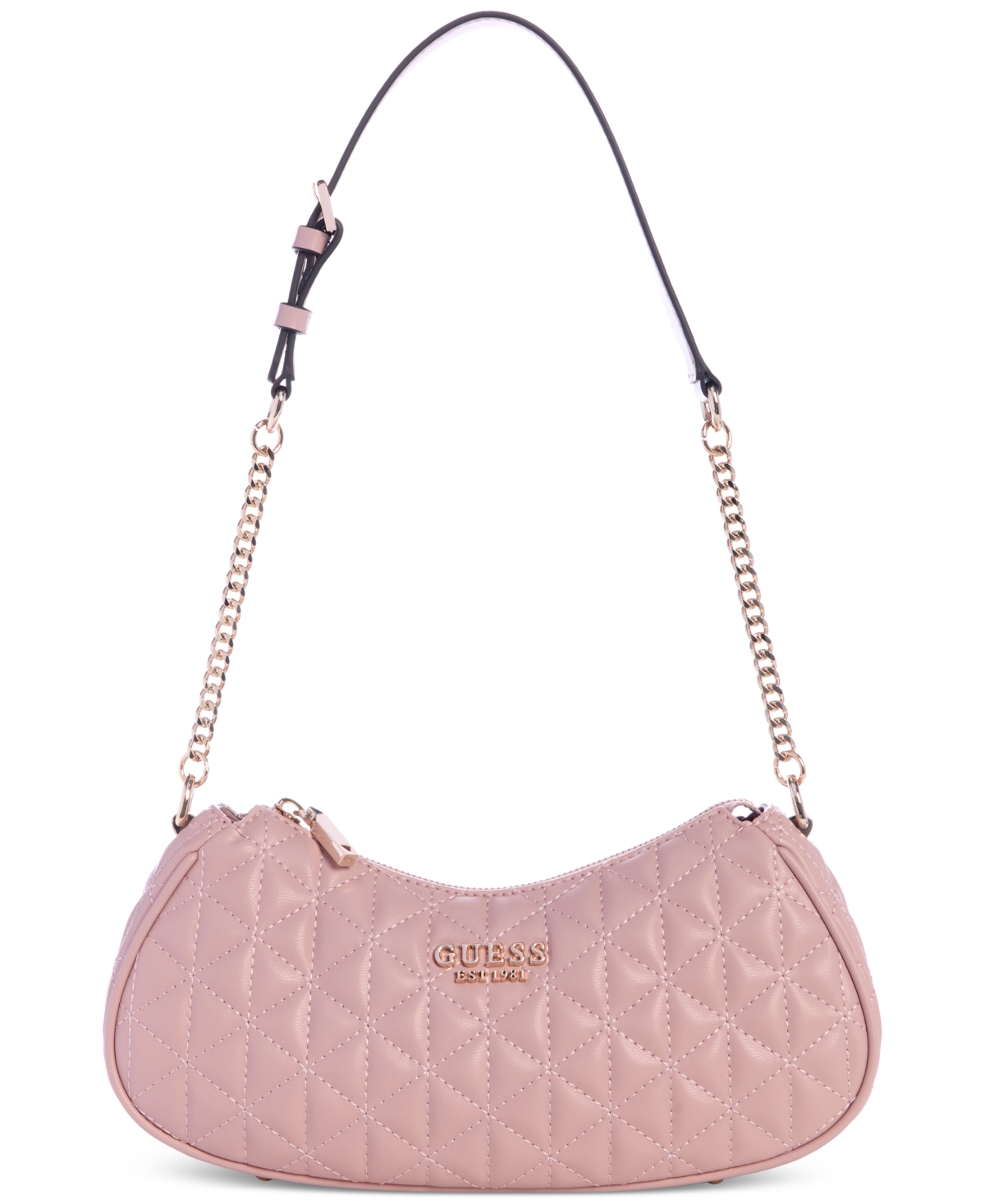 GUESS KORI TOP ZIP MEDIUM QUILTED SHOULDER BAG 