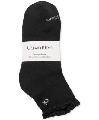 Women's 3-Pk. Ruffled Quarter Performance Socks