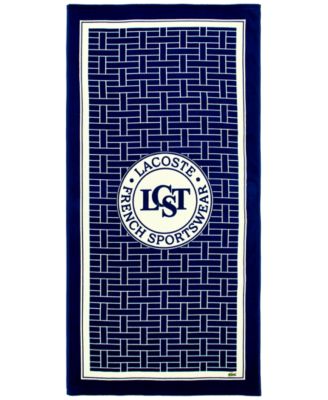 Geo Badge Cotton Beach Towel