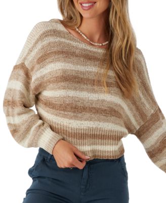 O'Neill - Juniors' Hillside Stripe Twist-Front Sweater
