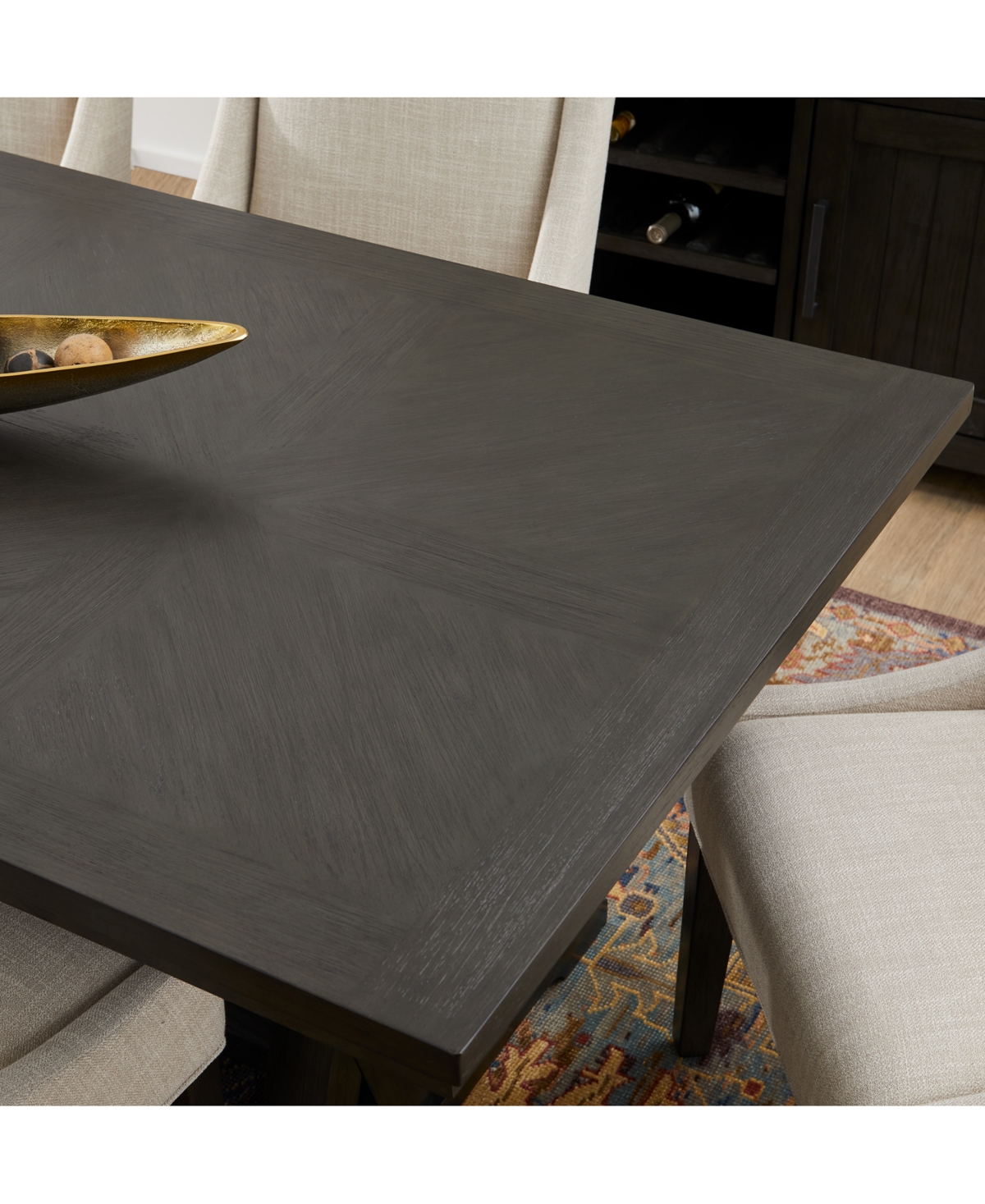 MACY'S STERLING RECTANGULAR DINING TABLE