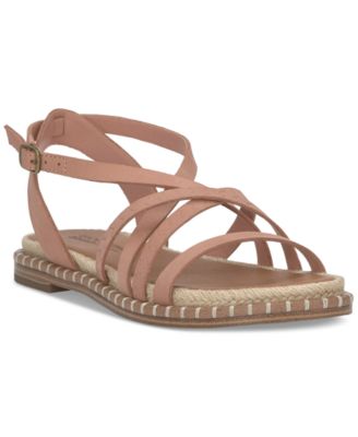 Lucky Brand - Women's Kielly Strappy Whipstitch Flat Sandals