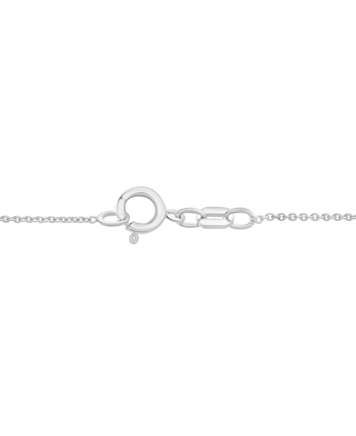 Macy's Diamond Square Halo Cluster 18" Pendant Necklace (1/4 Ct. T.w.) In Sterling Silver & Gold-plate, Exc In Sterling Silver  Gold-plate